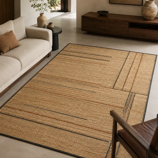 Modern Lines Jute Carpet